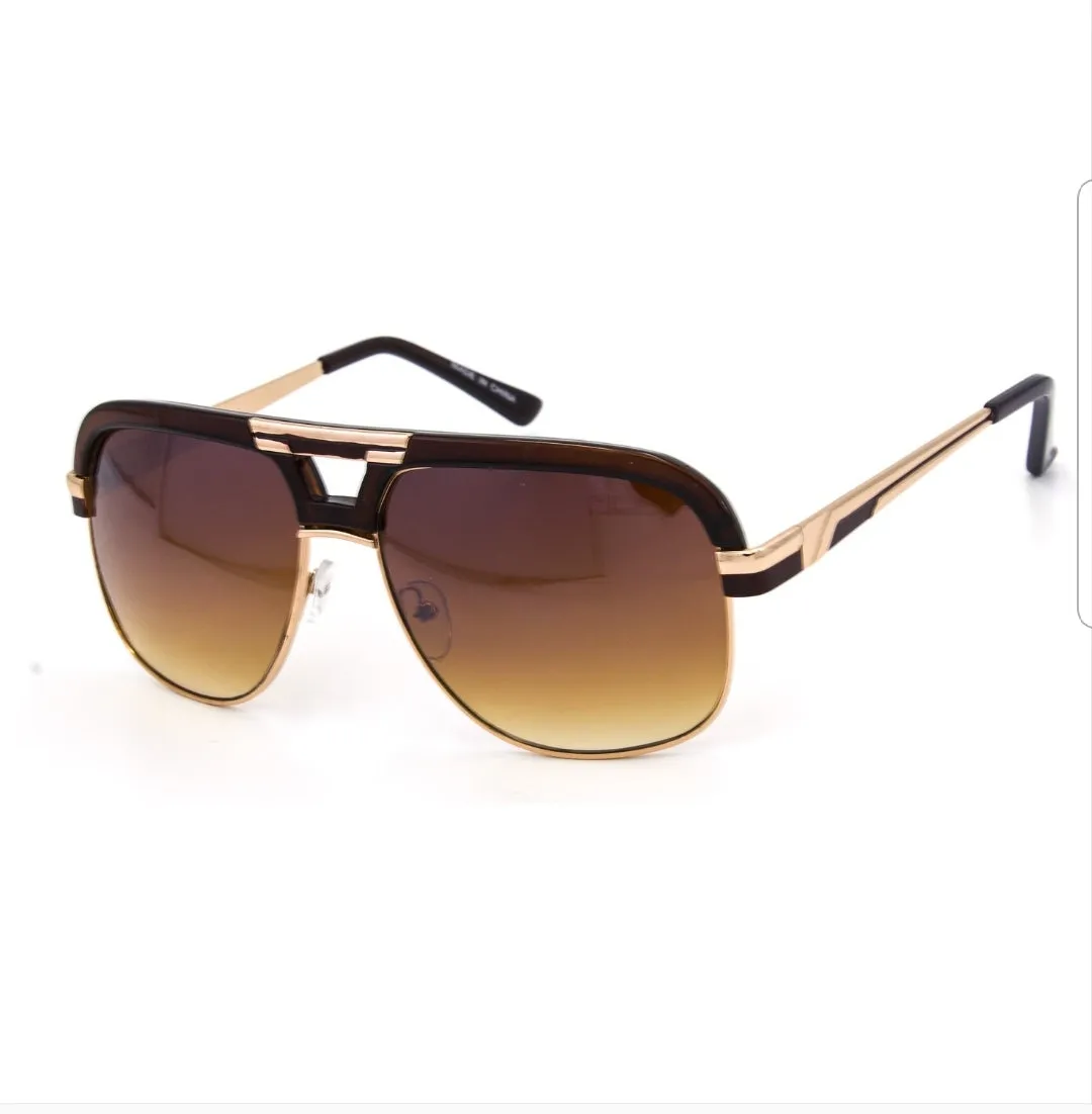 Retro Vintage 80s 90s Classic Pimp Rapper Gangsta Men's Victor Sunglasses
