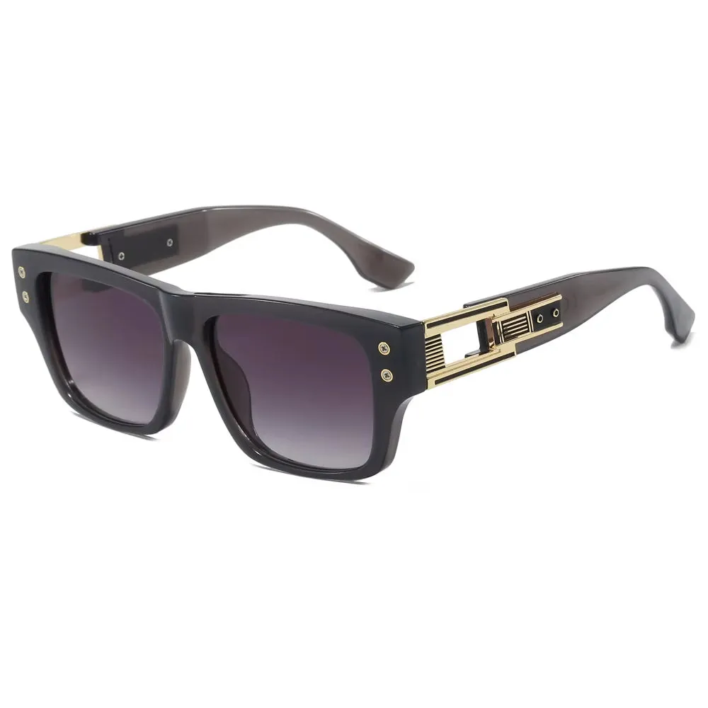 Rio Gradiant  Unisex Retro Square Frame Sunglasses