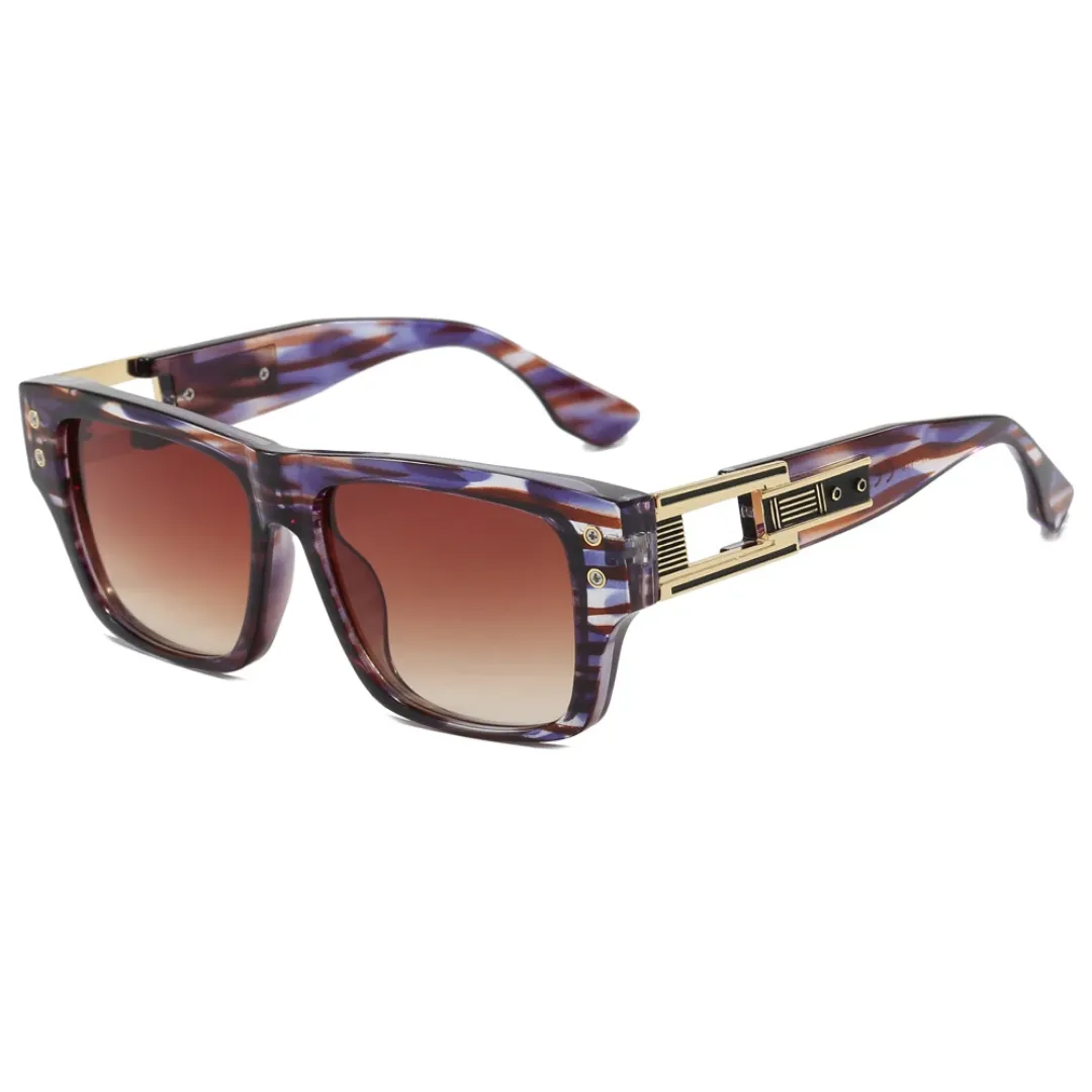 Rio Gradiant  Unisex Retro Square Frame Sunglasses