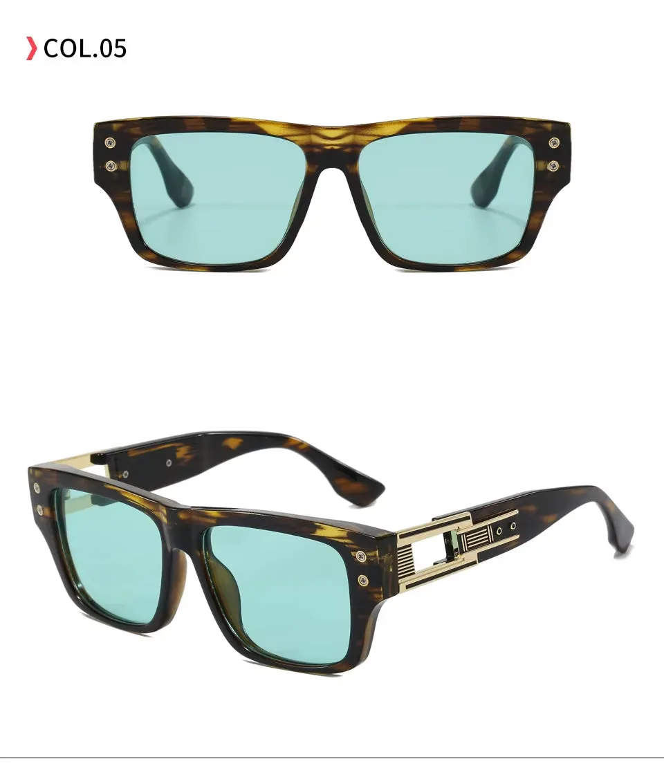 Rio Gradiant  Unisex Retro Square Frame Sunglasses