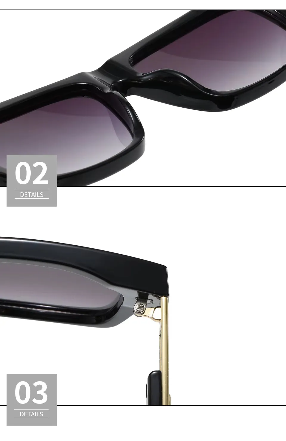 Rio Gradiant  Unisex Retro Square Frame Sunglasses