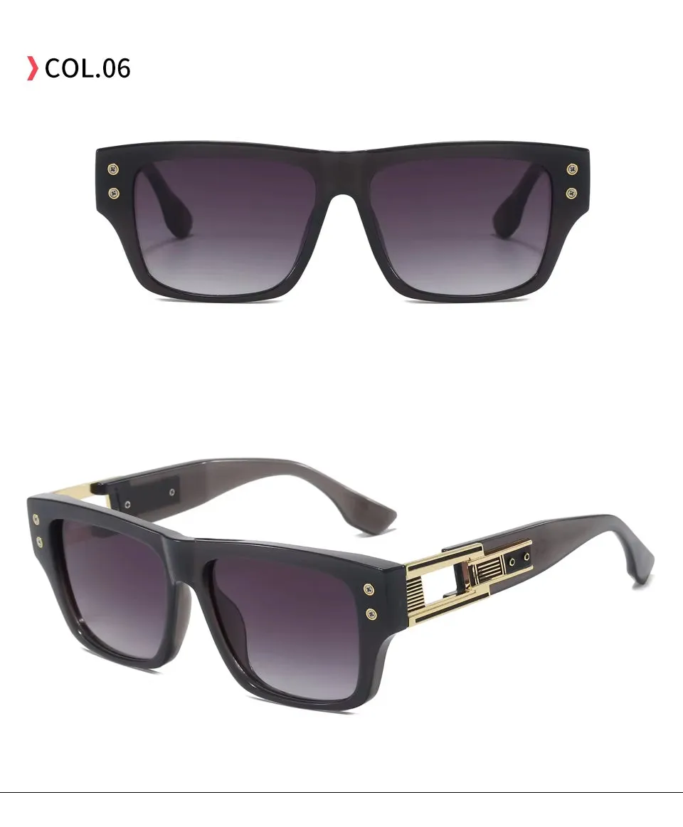 Rio Gradiant  Unisex Retro Square Frame Sunglasses