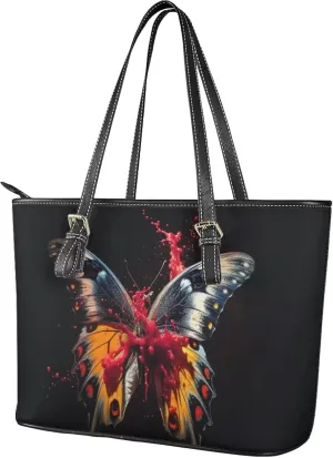 Satchel Tote Shoulder Bag for Women, Fun Animals Top Handle Satchel Purse Handbags PU Leather Laptop Tote Bag