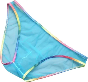 Sexy Men's Brief Mesh See Through Low Rise Underwear U Shaped Pouch Fun Underwear Comfort Breathable Lingeries Panties