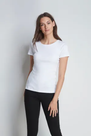 Short Sleeve Crew Neck Cotton Modal Blend T-shirt