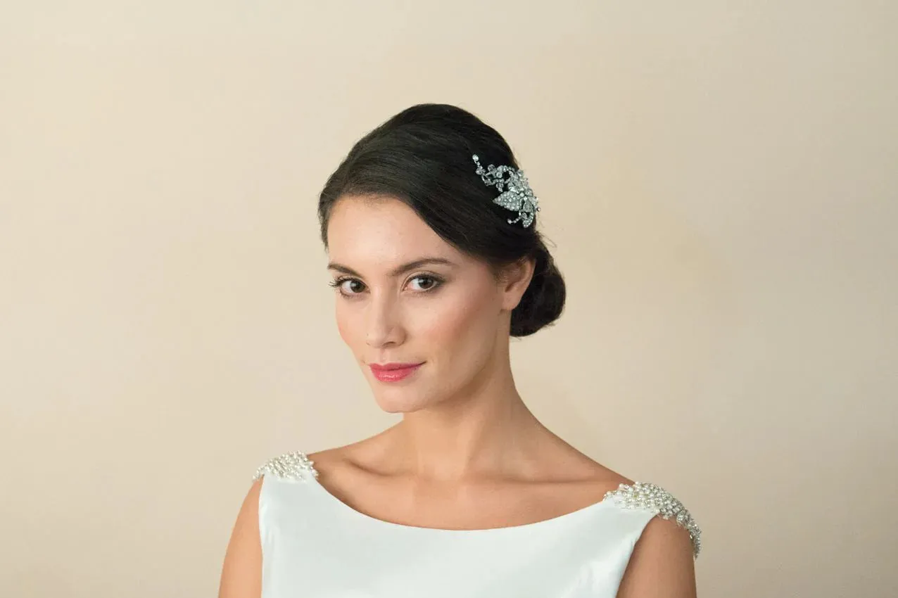 Silver Bridal Hair Clip By Ivory & Co IVY
