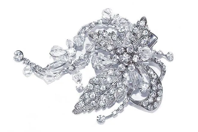 Silver Bridal Hair Clip By Ivory & Co IVY