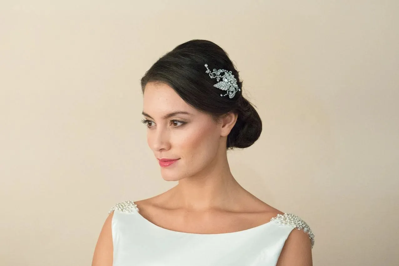 Silver Bridal Hair Clip By Ivory & Co IVY