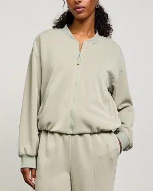 Soft Modal Bomber Jacket - Sage