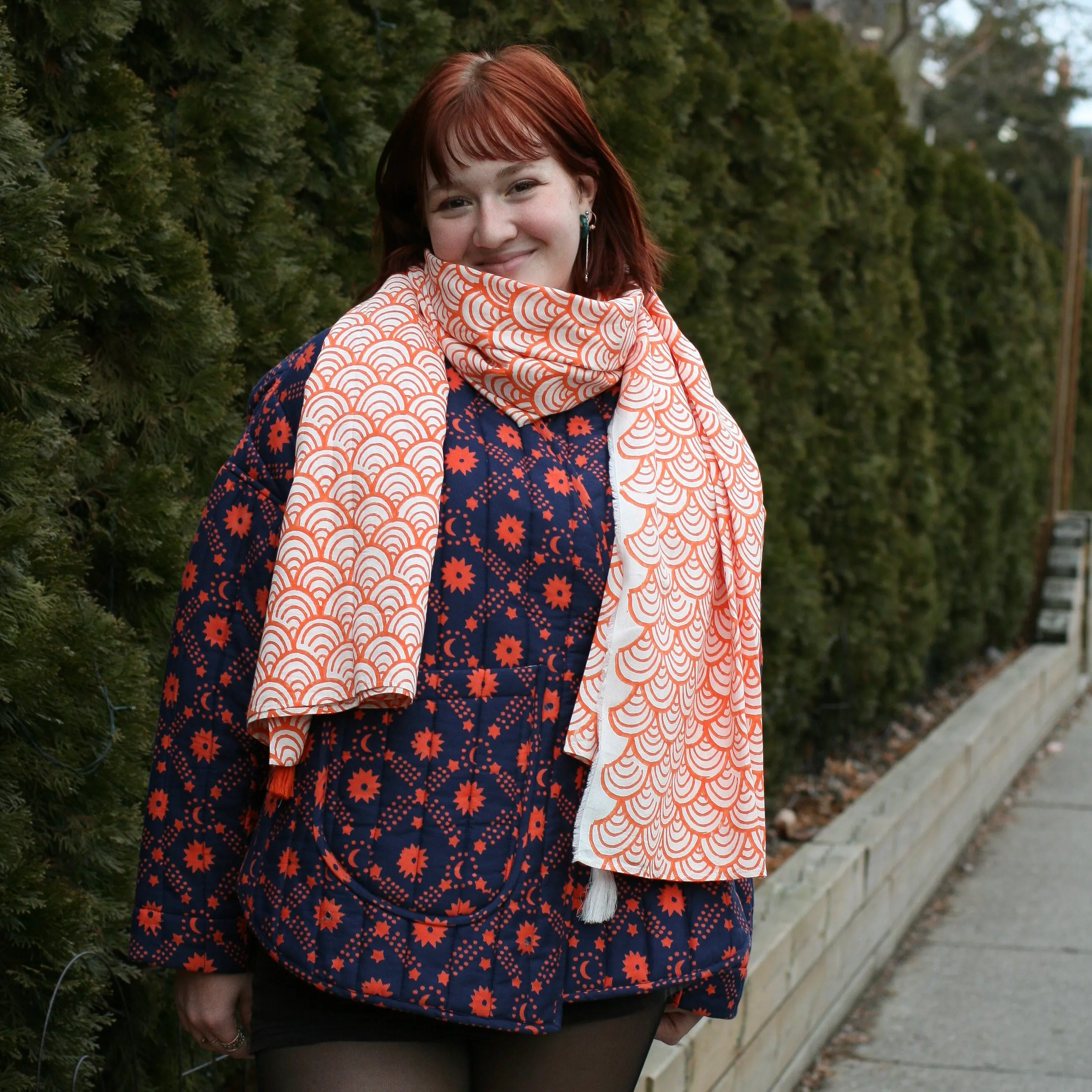 Sonia Jacket in Amethyst Starlight / Golden Koi