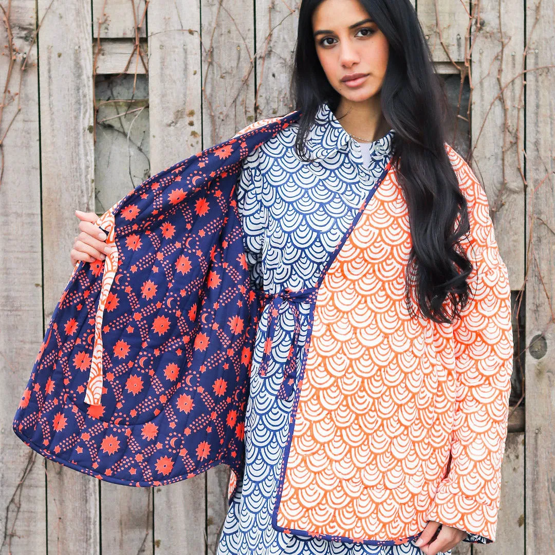 Sonia Jacket in Amethyst Starlight / Golden Koi
