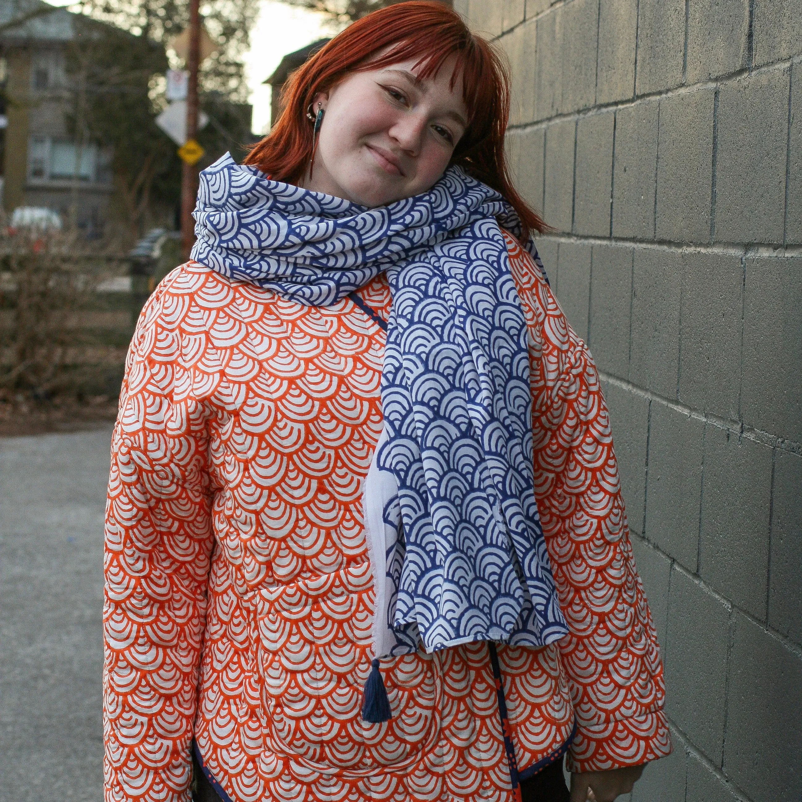 Sonia Jacket in Amethyst Starlight / Golden Koi