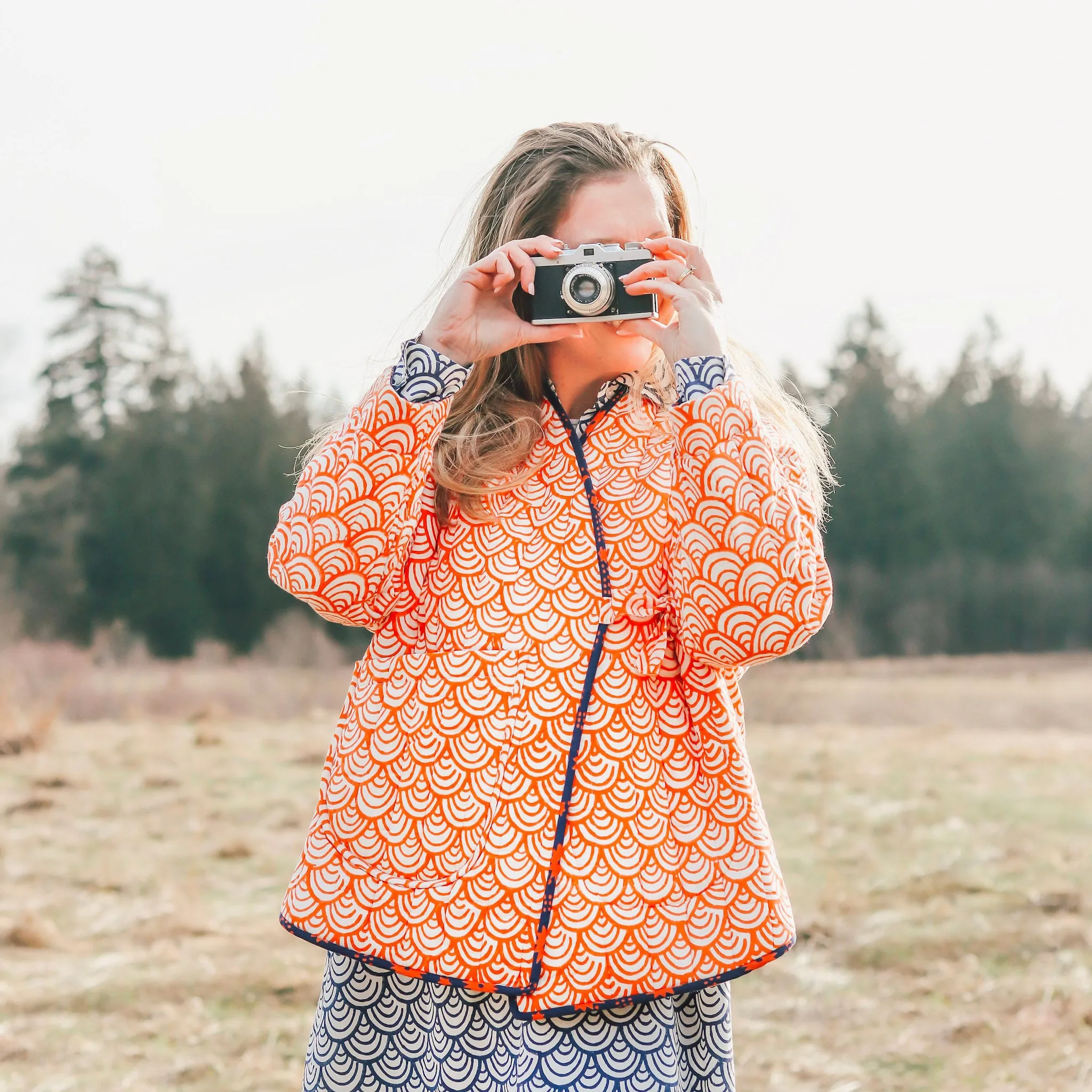 Sonia Jacket in Amethyst Starlight / Golden Koi