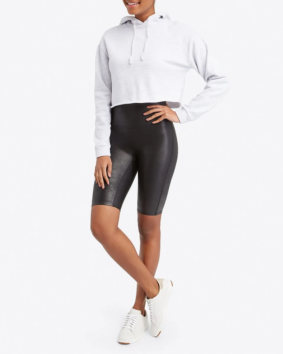 Spanx Faux Leather Bike Shorts