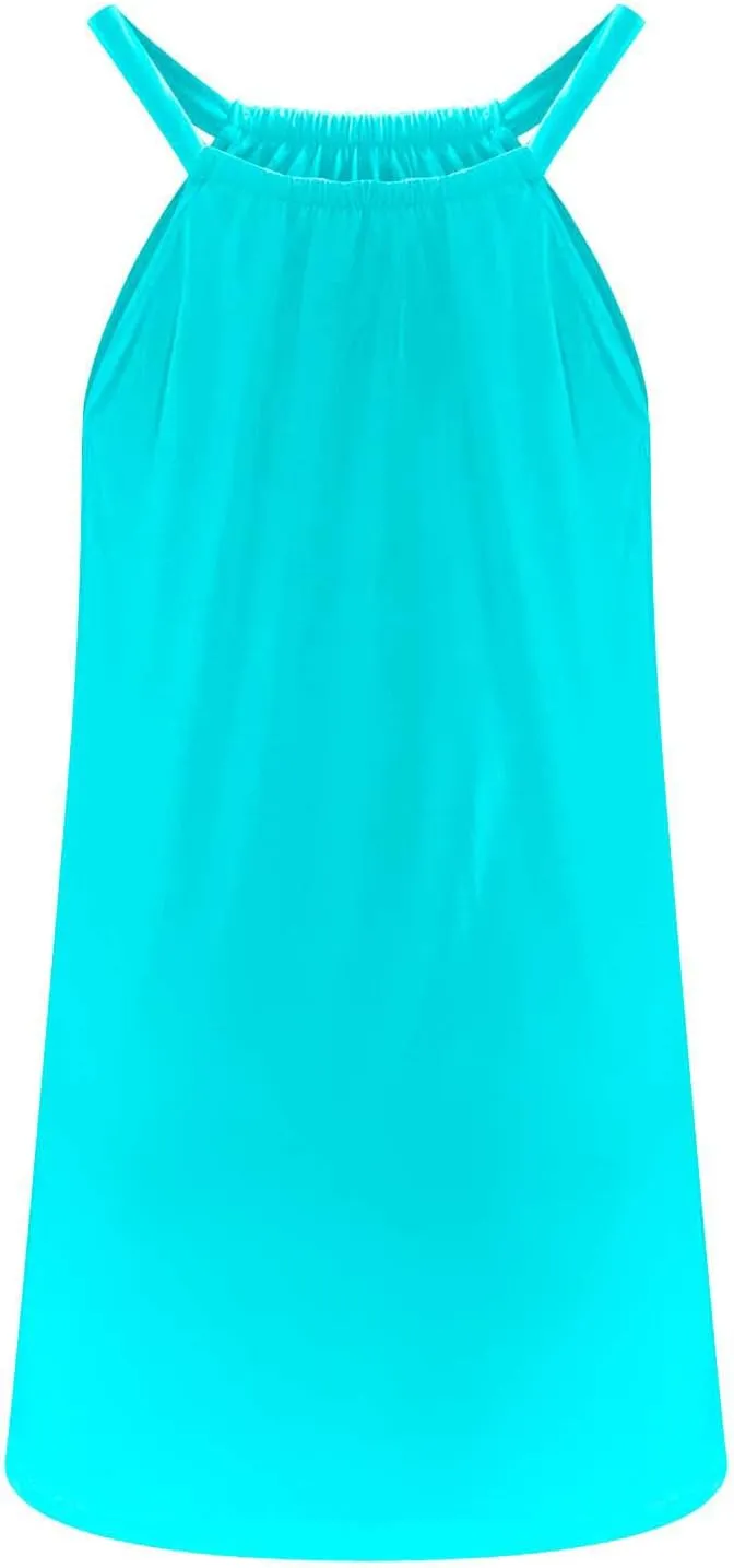 Summer Dresses for Women Vacation Casual Solid Color Loose Fit Beach Sun Dress Trendy Knee Length Flowy Dresses