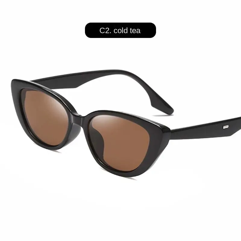 Sunglasses sun Shades Beautiful Triangle Cats' Eye Women's Fashion Flat Frame Vintage Street Trendy Holiday unisex