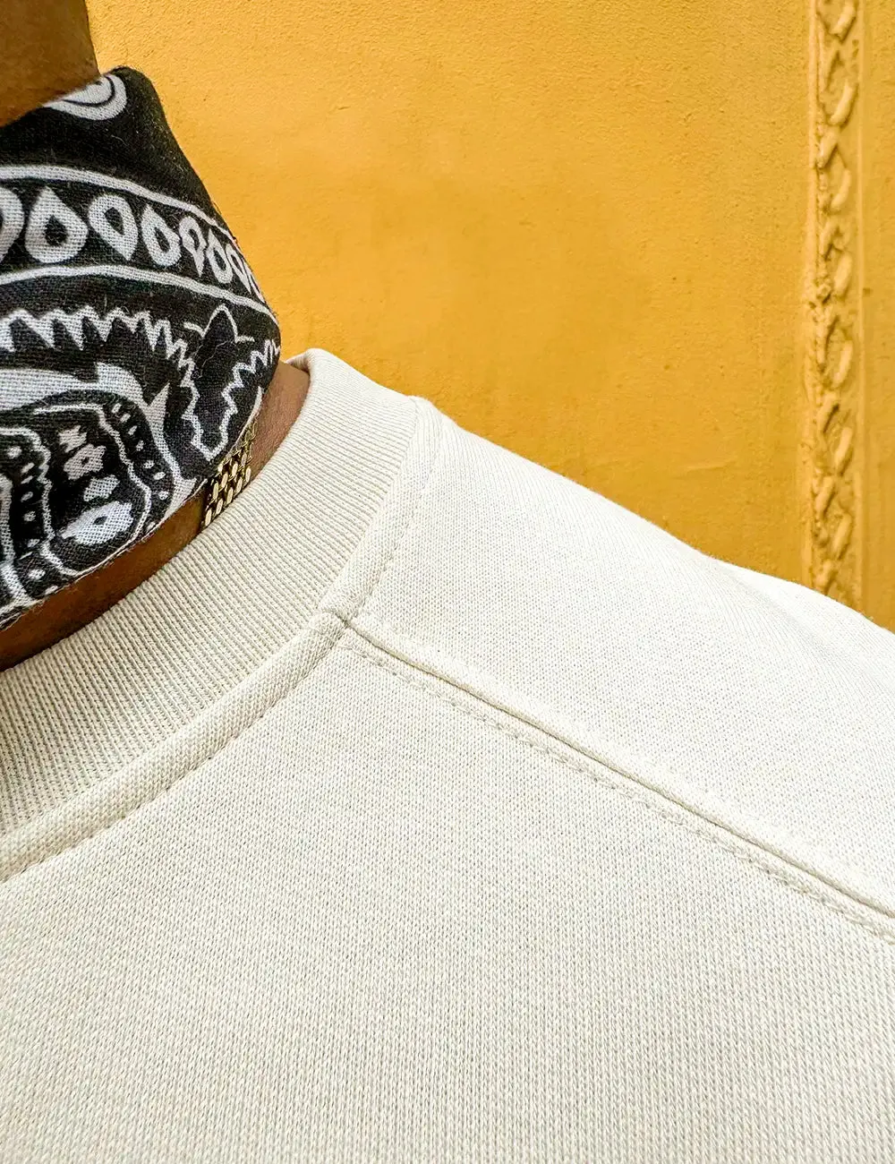 SWEAT BLANC CASSE | CHRIS