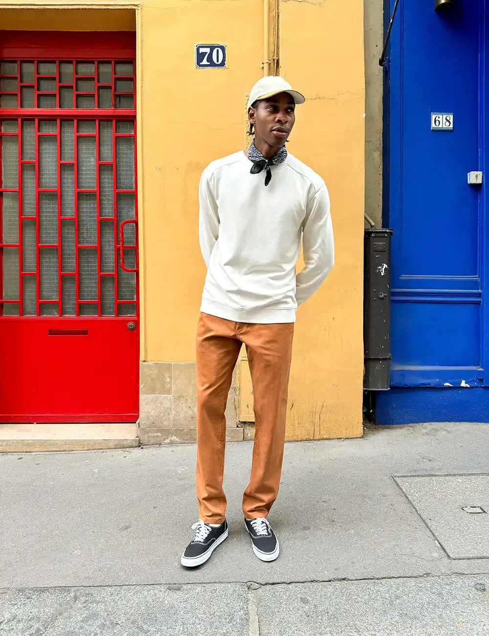 SWEAT BLANC CASSE | CHRIS