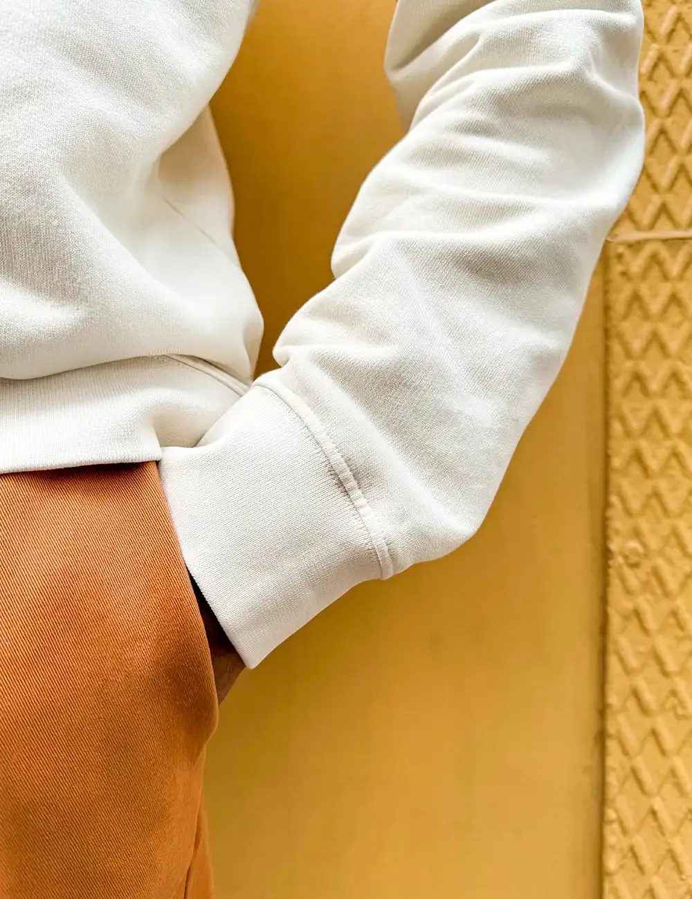 SWEAT BLANC CASSE | CHRIS