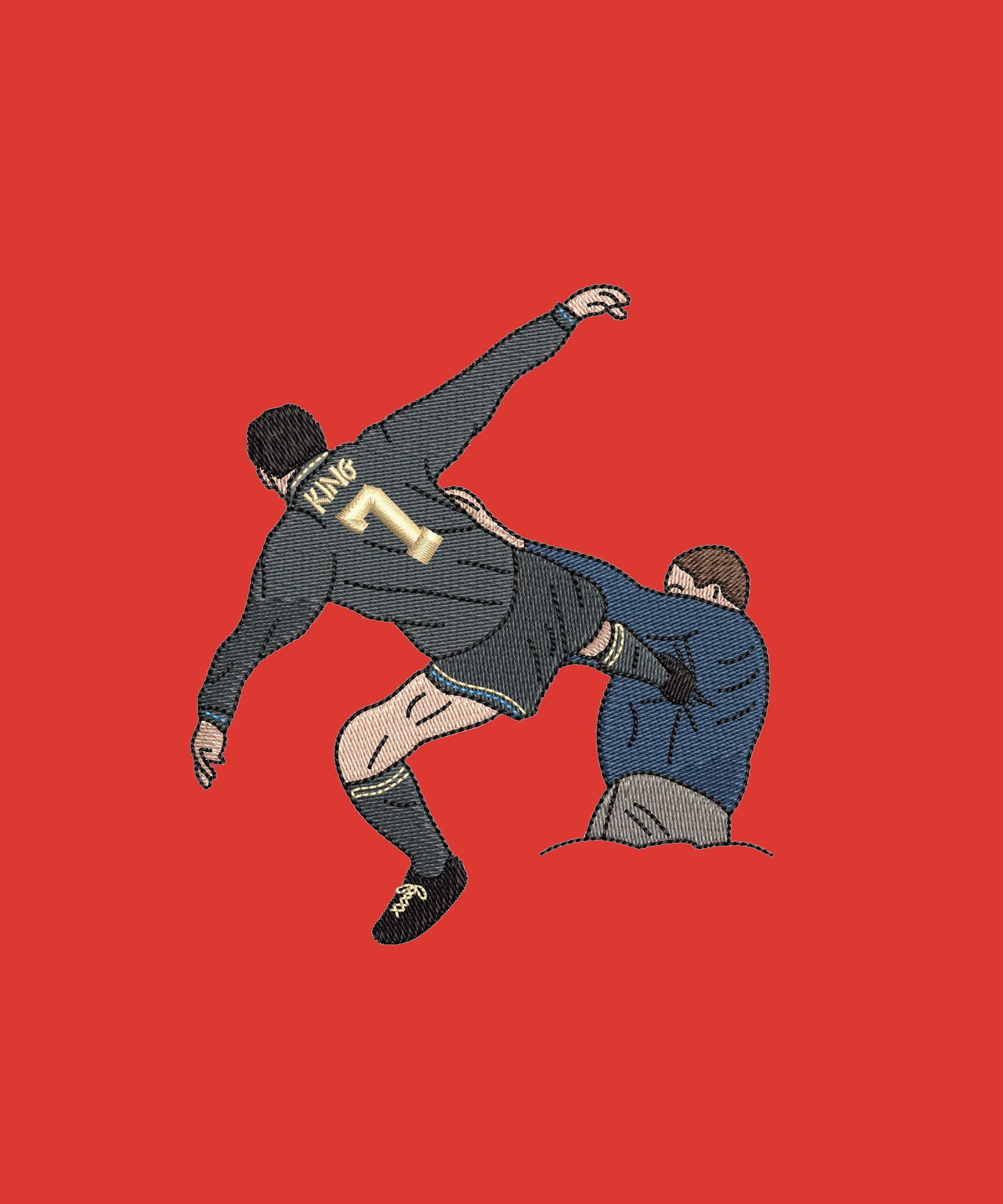 Sweat Capuche Cantona brodé