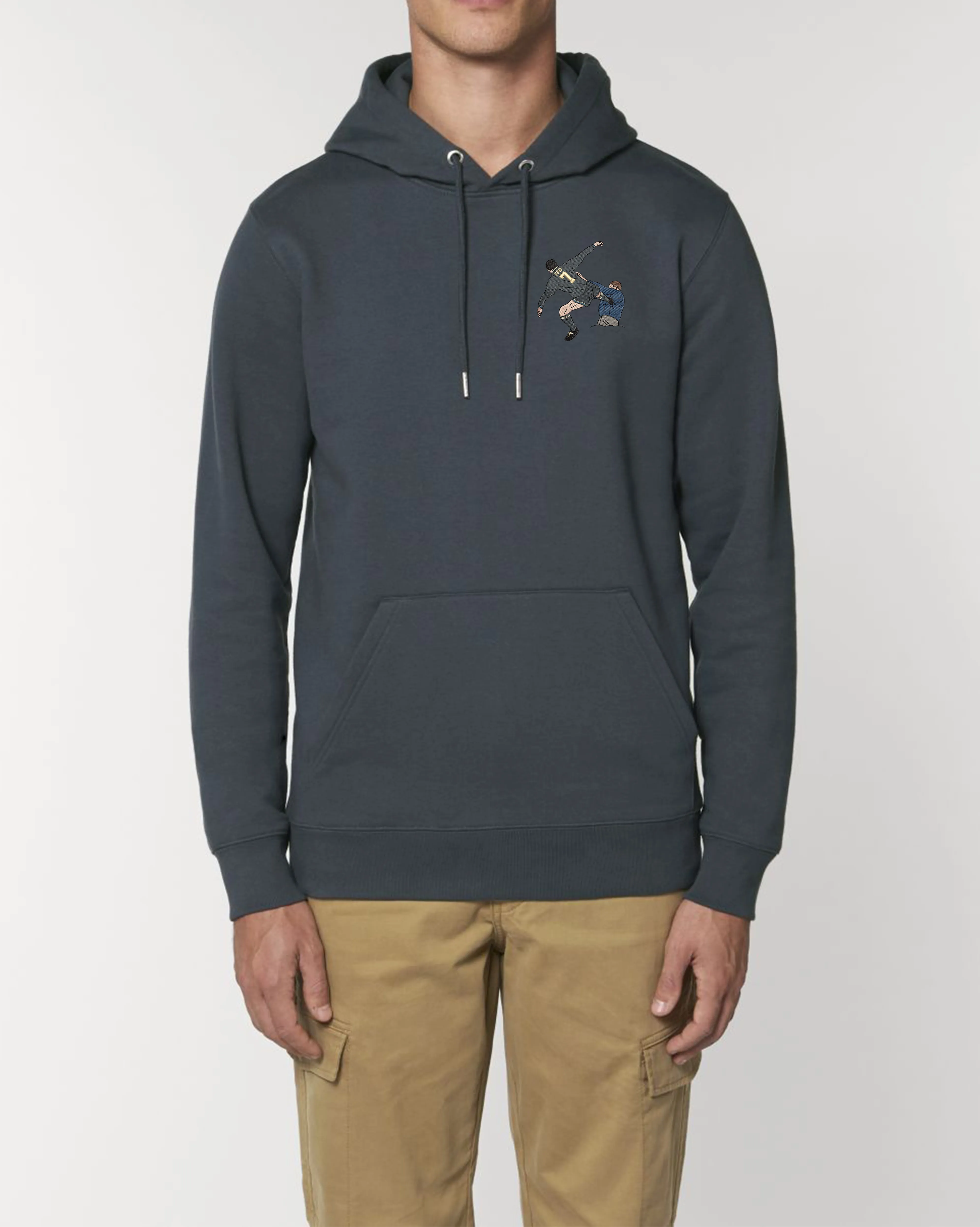 Sweat Capuche Cantona brodé