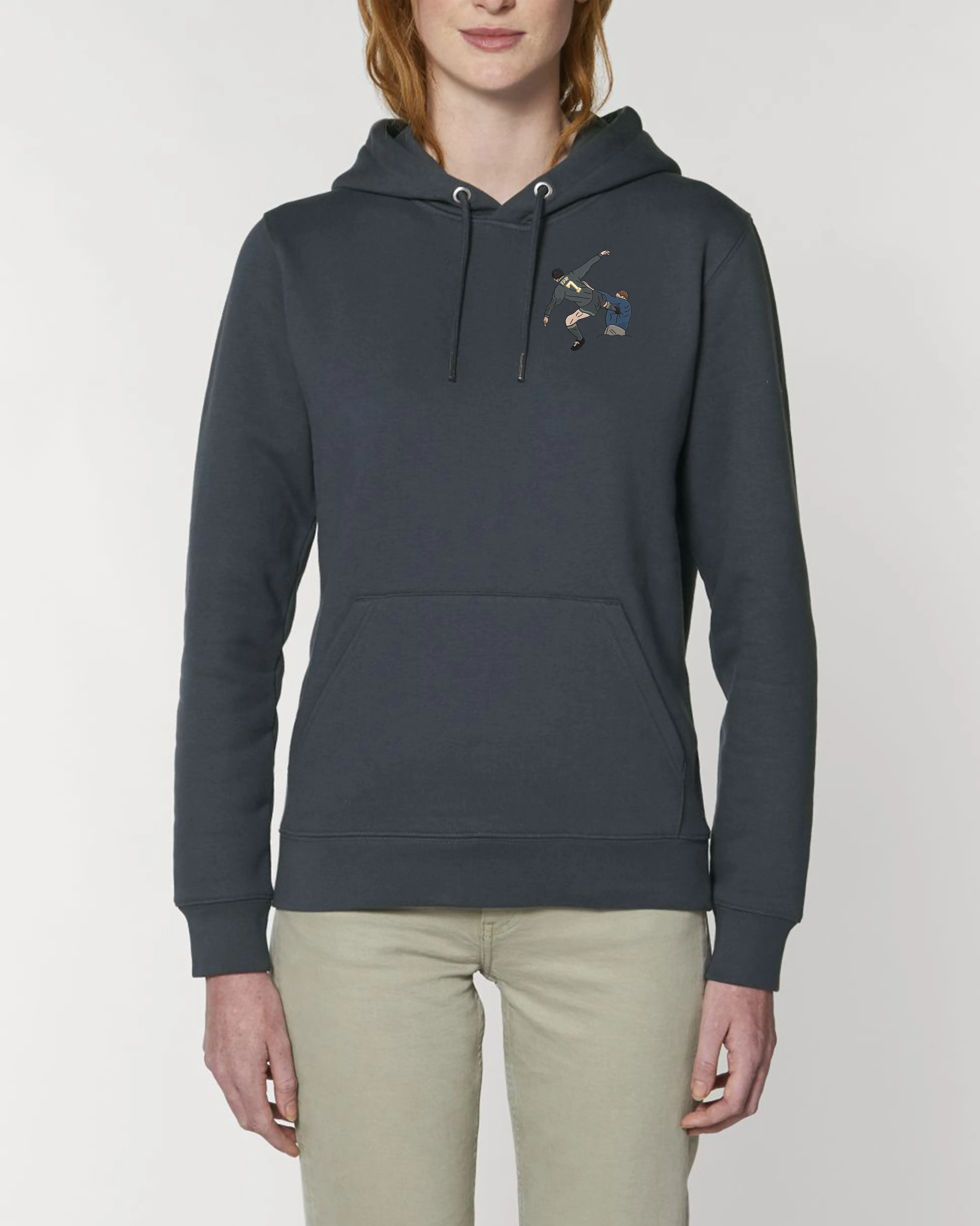 Sweat Capuche Cantona brodé