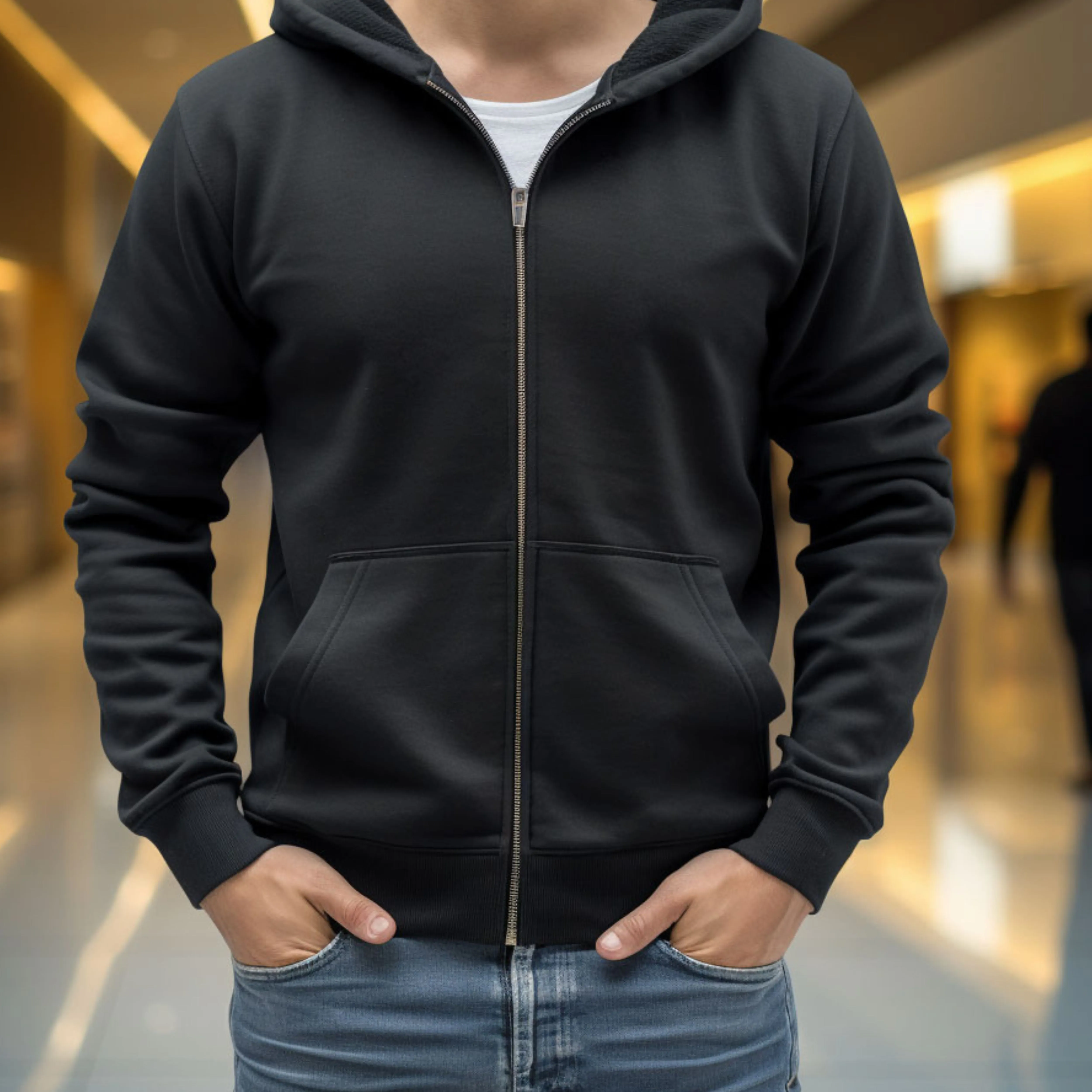 Sweat Happens When Muscles Cry Zip Up Hoodie
