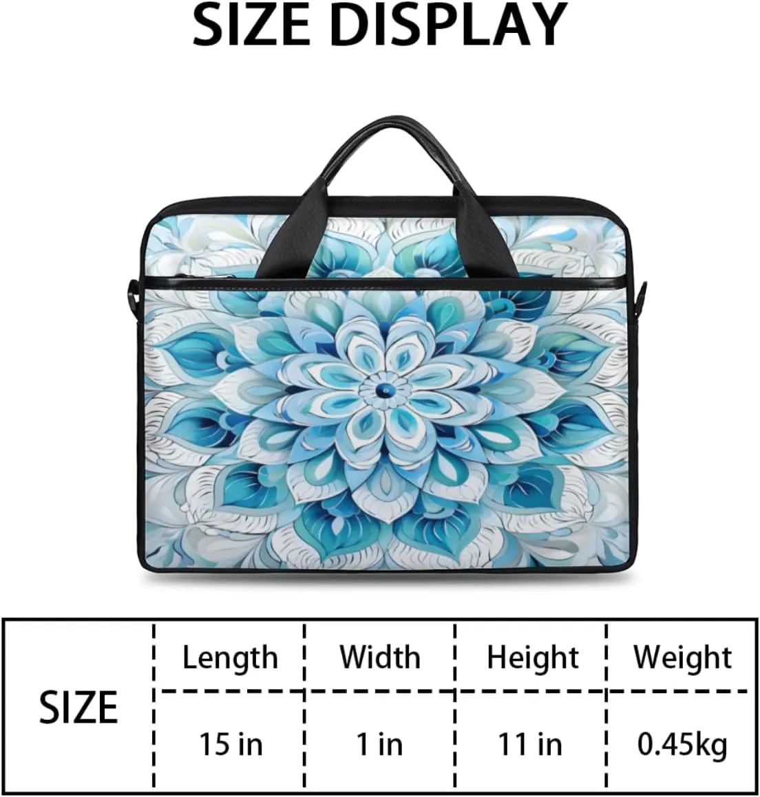 Tree Fun Design Laptop Shoulder Bag for Tablet Computer Notebook Sleeve Messenger Carrying Case Briefcase Tote
