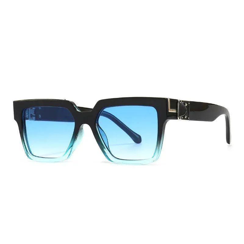 Vibrant Retro Square Luxury Sunglasses with UV400 Protection - Original Designer Fashion Shades