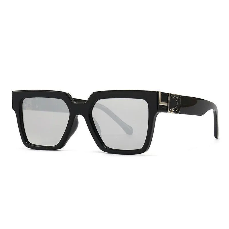 Vibrant Retro Square Luxury Sunglasses with UV400 Protection - Original Designer Fashion Shades