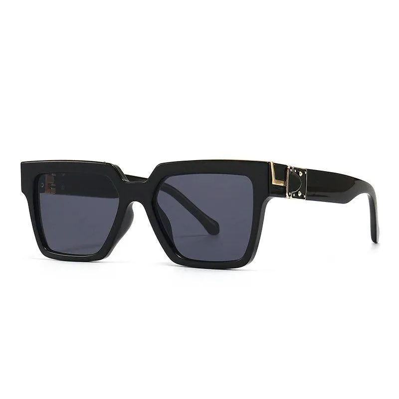 Vibrant Retro Square Luxury Sunglasses with UV400 Protection - Original Designer Fashion Shades