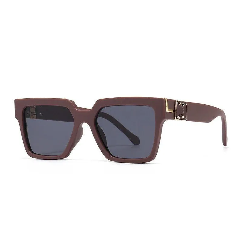 Vibrant Retro Square Luxury Sunglasses with UV400 Protection - Original Designer Fashion Shades