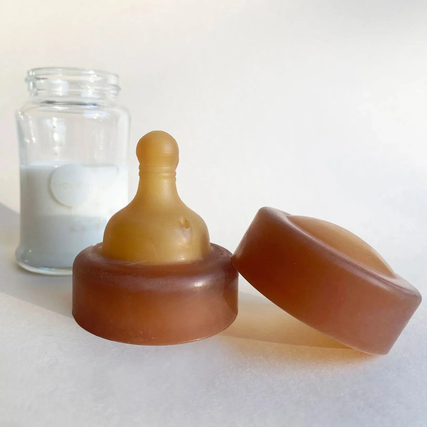 Wide Neck Baby Glass Bottle Nipple Single-Pack