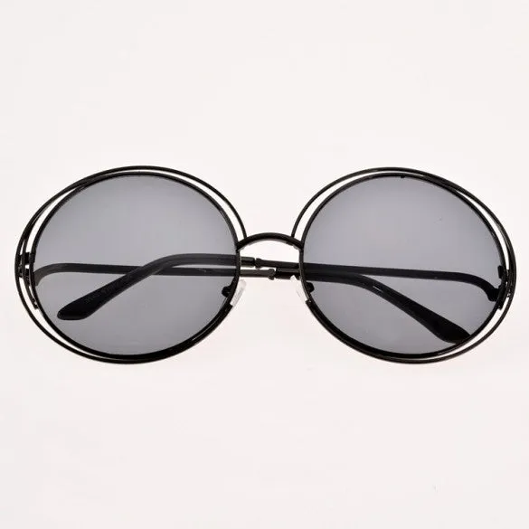 Women Retro Style Casual Round Eyewear Sunglasses