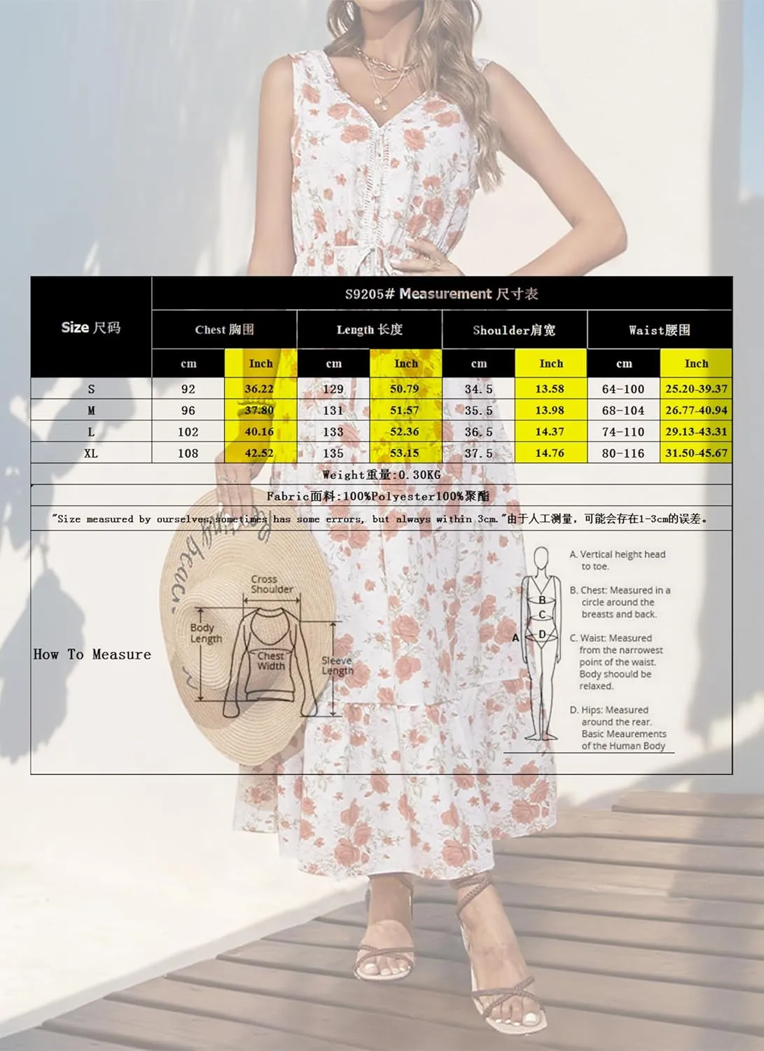 Women's 2025 Boho Sundresses Casual Summer Tank Dress V Neck Sleeveless Flowy A-Line Buttoned Maxi Floral Beach Dresses