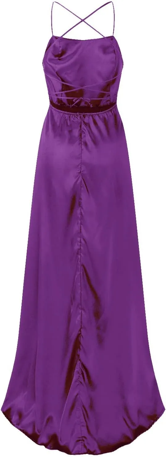 Womens Long Prom Dresses for Teens with Pockets Spaghetti Straps Formal Party Evening Gowns 2025 Prom Dress