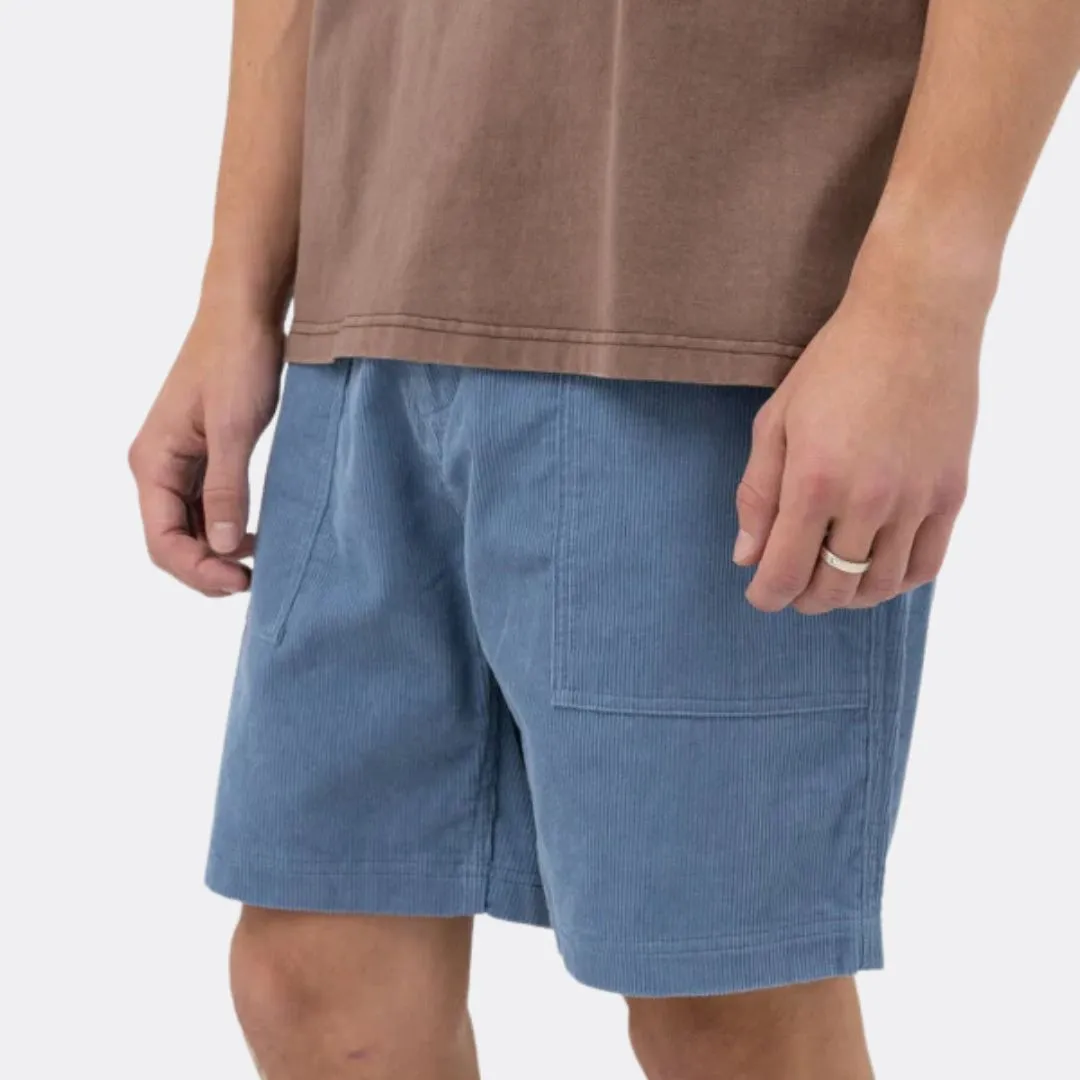 Worn Path Cord Shorts (Mineral Blue)
