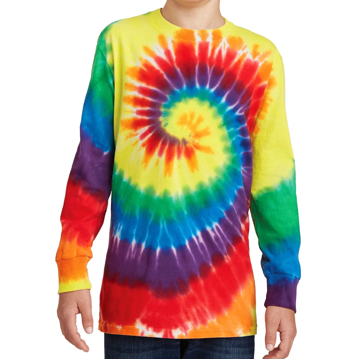 Youth Tie-Dye Long Sleeve Tee