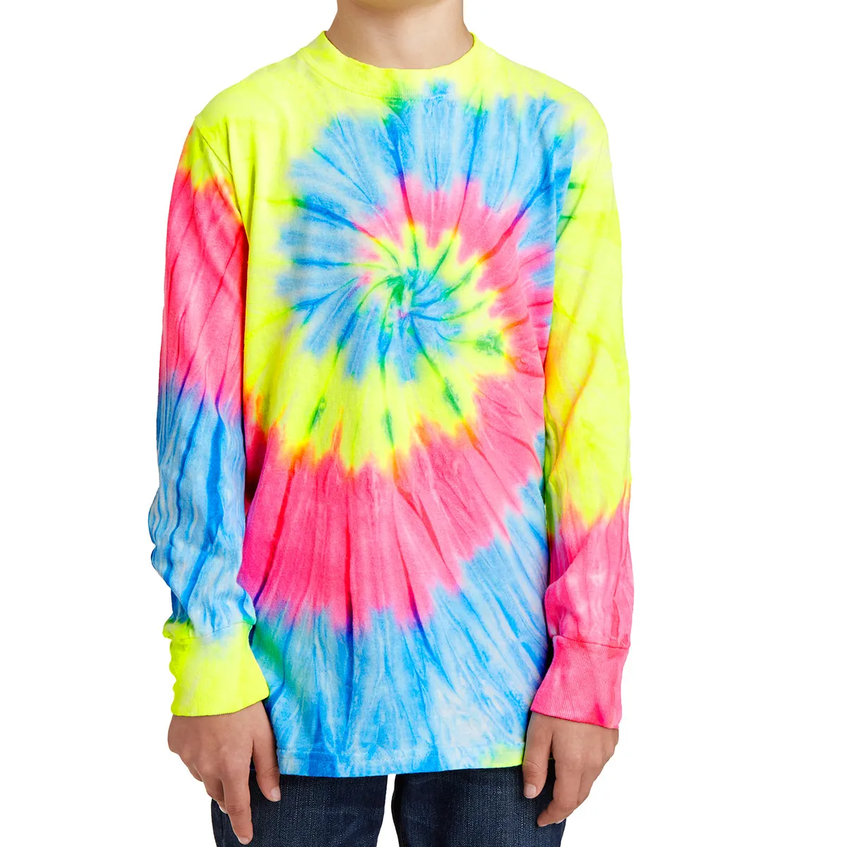 Youth Tie-Dye Long Sleeve Tee