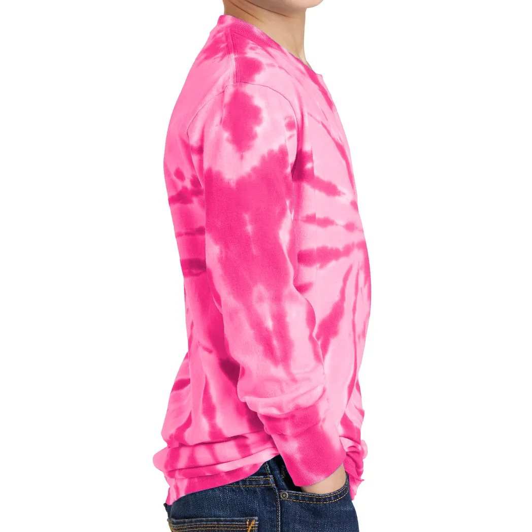 Youth Tie-Dye Long Sleeve Tee