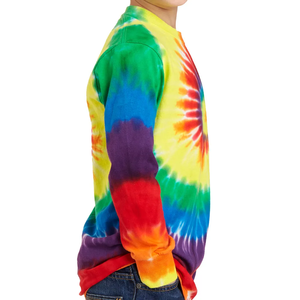 Youth Tie-Dye Long Sleeve Tee